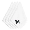 Carolines Treasures BB3468NPKE Portuguese Water Dog Embroidered Napkins; Set Of 4