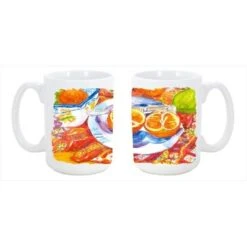 Carolines Treasures 6035CM15 Florida Oranges Sliced For Breakfast Dishwasher Safe Microwavable Ceramic Coffee Mug