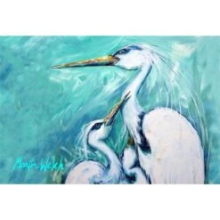 Mothers Love White Crane Fabric Placemat