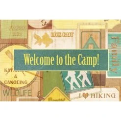Welcome To The Camp Fabric Placemat