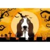 Halloween Basset Hound Fabric Placemat