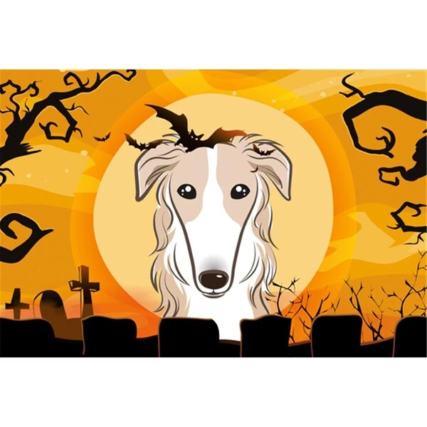 Halloween Borzoi Fabric Placemat