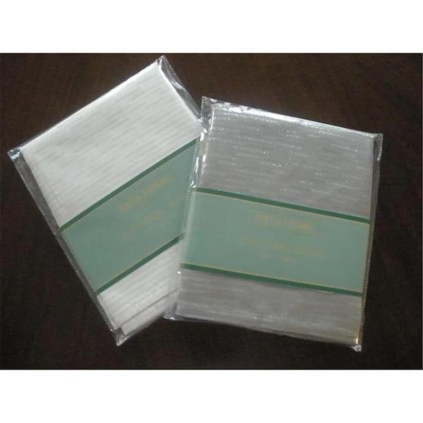 LJC1104-1717PK-S Goldthread Fabric Napkins Set, Silver