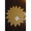 12JX-32-004G 17 In. Poinsettia Star Placemat, Gold