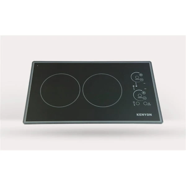Kenyon B41775 Lite-Touch Q Cortez 2-burner Trimline Cooktop; Black With Touch Control - Two 6 .5 Inch 120V UL