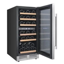 Avanti WCF282E3SD 28 Bottle Designer Series Dual Zone Wine Chiller With Seamless Door; Black