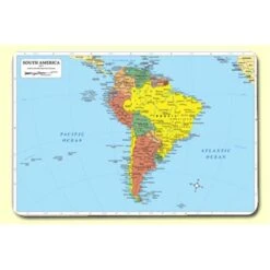 South America Placemat 4PK