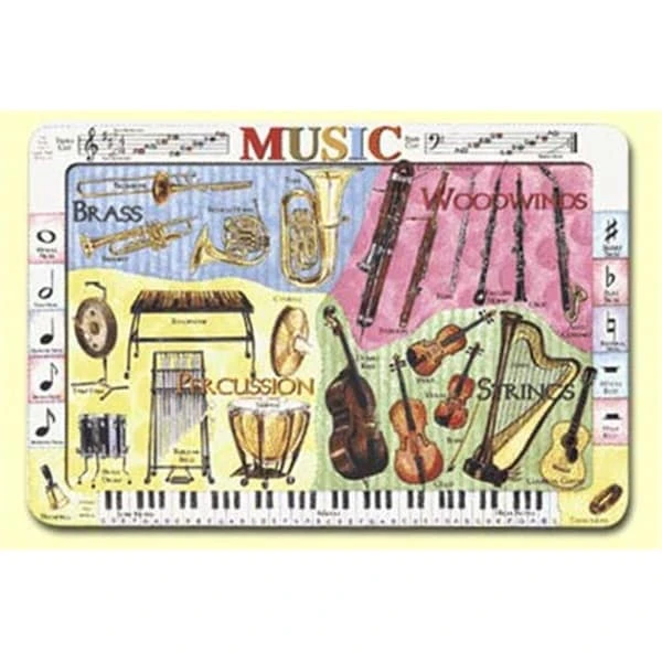 Musical Instruments Placemat 4PK