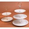 Pillivuyt 999601BX 3-Tiered Cake Plate - 6.5 Inch 7.75 Inch 9.5 Inch Plates