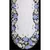 H7538-B Victorian Rose & Blue Runner, 12 X 65 In.