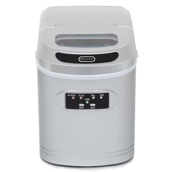 9-1/2" W X 13″ H X 14″ D Ice Maker, Ice Production Per Day: 27 Lbs.