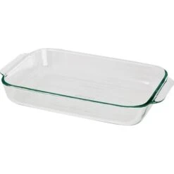 Oven Basics Series 81935AHG18 Bake Dish, 3 Qt Capacity, Glass, Clear, Dishwasher Safe Yes