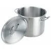 Stock Pot W/Cover, 20 Qt, 13-1/2 In., SS