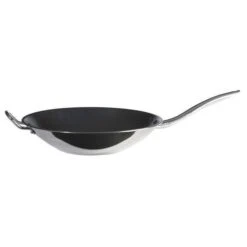 Non Stick Wok, 4 Qt, Silver