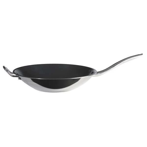 Non Stick Wok, 4 Qt, Silver