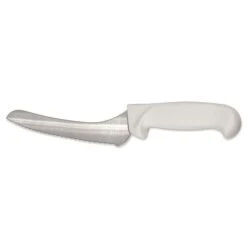 Bread Knife, Serrated, 9 In. L, White