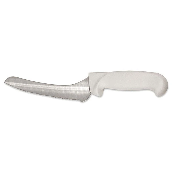 Bread Knife, Serrated, 9 In. L, White