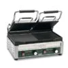 Dual Panini Grill, Half Ribbed Plates, 240V, 3200 Watts