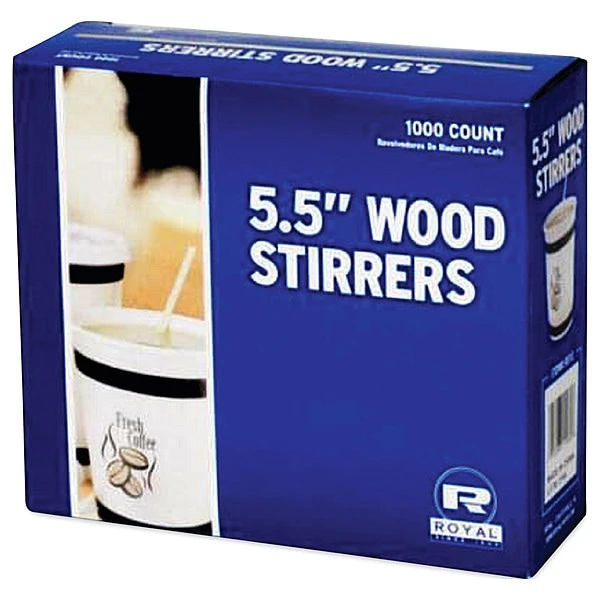 Coffe Stirrers, Wood 5.5" PK1000
